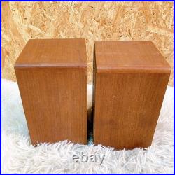 SANSUI SP-M1 Speaker Pair One Tweeter No Sound For Parts or Repair Bookshelf 50W