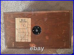 SPEAKER AS-2 Acoustic Suspension Loudspeaker System Harbor Michigan Vintage