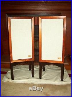 SPEAKER STANDS- ACOUSTIC RESEARCH SPEAKERS. AR-3a, AR-3, AR-2ax, BLACK WALNUT STAIN