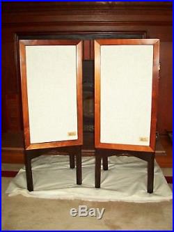 SPEAKER STANDS- ACOUSTIC RESEARCH SPEAKERS. AR-3a, AR-3, AR-2ax, DARK WALNUT STAIN
