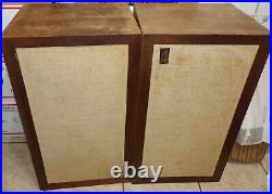 Set 2 Vintage Acoustic Research AR-3A AR3A Speakers For Parts or Repair UNTESTED