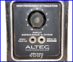 Single Altec Lansing 1221A Crossover Network High Frequency Attenuator AS IS