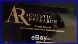 Speakers Floor Standing Vintage Pair Floorstanding AR9 Acoustic Research Black