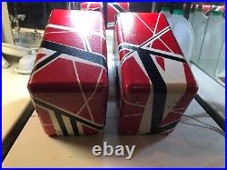 Speakers for Bookshelf, Custom Painted, Free Shipping! Van Halen Frankenstrat