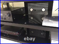 Stereo System With Ent. Shelving Yamaha Amp, Acoustic Research Speakers, Auto TT