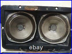 TWO(2) AR-2A ORIGINAL MIDRANGE SPEAKERS WITH CASE TESTED acoustic research