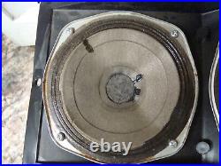 TWO(2) AR-2A ORIGINAL MIDRANGE SPEAKERS WITH CASE TESTED acoustic research