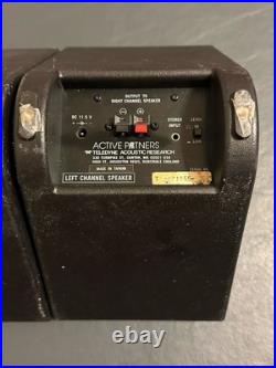 Teledyne AR Acoustic Research ACTIVE PARTNERS Speakers Bookshelf Pair Black