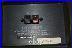 Teledyne AR Acoustic Research FUN PARTNER Speakers Bookshelf Pair Black