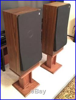 Teledyne Acoustic Research AR92 AR-92 Speakers with wood stands