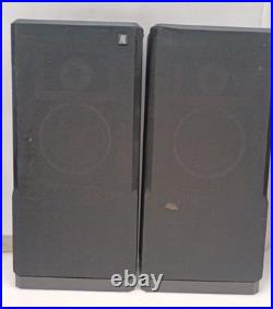 Teledyne Acoustic Research AR93Q Speakers Pair Working cabinets bad shape AS IS