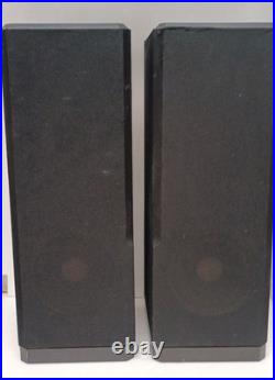 Teledyne Acoustic Research AR93Q Speakers Pair Working cabinets bad shape AS IS