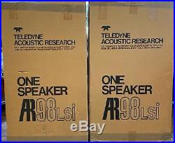 Teledyne Acoustic Research AR98 LSi Speakers//Rarely Available Classic Speakers