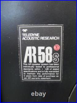 Teledyne Acoustic Research AR 58s Standing Floor Speakers AS-IS (Los Angeles)