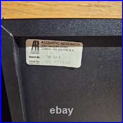 Teledyne Acoustic Research TSW-210 Liquid Cooled Speakers PAIR Working