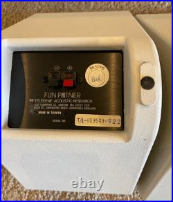 Teledyne Ar Acoustic Research Fun Partner Speaker Bookshelf Cream White