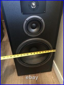 Tested & Working 1991 Acoustic Research AR SRT-330 3 Way Speakers 12 Woofer