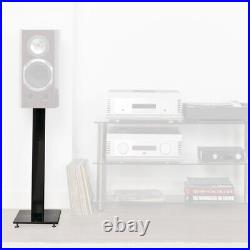 Triangle S02 Stands Pair (White) with Cable Routing, for Borea Bookshelf Speakers