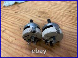 Two AR3 Acoustic Research Speaker Potentiometer Pair OLD STYLE SPRING