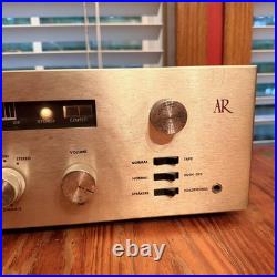UNTESTED AR Model W Vintage Stereo Receiver Acoustic Research POWERS ON