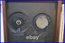 Used Vintage Acoustic Research Model AR-2AX Stereo Speakers Pair USA Need Foam