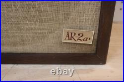 Used Vintage Acoustic Research Model AR-2AX Stereo Speakers Pair USA Need Foam