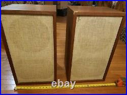 VINTAGE ACOUSTIC RESEARCH AR-2ax SPEAKERS Tested Mid Century Modern
