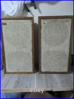 VINTAGE ACOUSTIC RESEARCH AR-2ax SPEAKERS Tested Mid Century Modern Tested