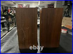 VINTAGE ACOUSTIC RESEARCH AR-4X Walnut Bookshelf Speakers Pair W Sound Demo