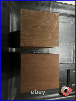 VINTAGE ACOUSTIC RESEARCH AR-4X Walnut Bookshelf Speakers Pair W Sound Demo