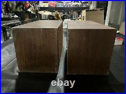 VINTAGE ACOUSTIC RESEARCH AR-4X Walnut Bookshelf Speakers Pair W Sound Demo