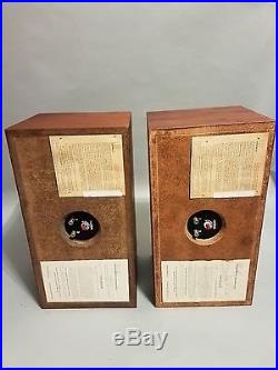 VINTAGE ACOUSTIC RESEARCH AR-4x 2-way Tube Amp Stereo Speakers orig box