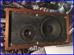 VINTAGE PAIR AR4X SPEAKERS Acoustic Research Beautiful, Excellent Sound withVideo