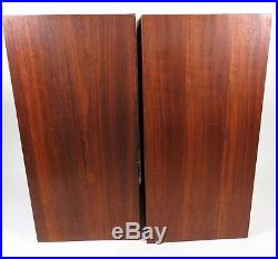 VINTAGE PAIR OF ACOUSTIC RESEARCH MODEL AR 2A OILED WALNUT CABINET SPEAKERS