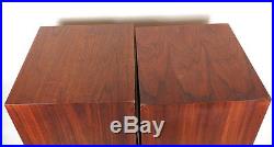 VINTAGE PAIR OF ACOUSTIC RESEARCH MODEL AR 2A OILED WALNUT CABINET SPEAKERS