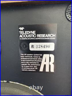VINTAGE TELEDYNE AR-18 BOOK SHELF SPEAKERS Teledyne Acoustic Research UNTESTED