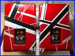 Van Halen Frankenstrat Custom Painted Henry Kloss Cambridge Bookshelf Speakers