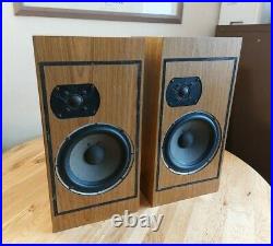 Vintage 1977 Acoustic Research AR16 Stand Mount /Bookshelf HiFi Speakers 100 W