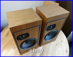 Vintage 1977 Acoustic Research AR16 Stand Mount /Bookshelf HiFi Speakers 100 W