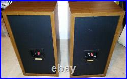 Vintage 1980's Acoustic Research AR 25 BXi Speaker Pair 2 Speakers AR-25