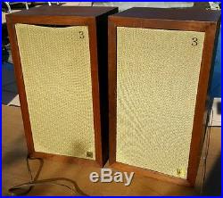 Vintage ACOUSTIC RESEARCH AR 3 Speakers AR3 Walnut Original