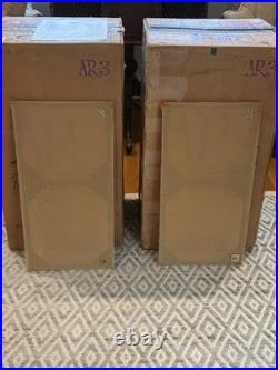Vintage ACOUSTIC RESEARCH AR-3 Speakers Pair Restored 62118/62222 WithBoxes