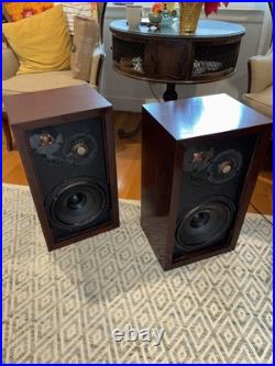 Vintage ACOUSTIC RESEARCH AR-3 Speakers Pair Restored 62118/62222 WithBoxes