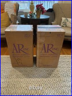 Vintage ACOUSTIC RESEARCH AR-3 Speakers Pair Restored 62118/62222 WithBoxes