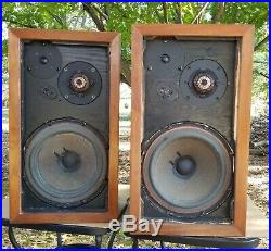 Vintage AR3a Speakers Fully Restored /w New AR Tweeter & Midrange drivers