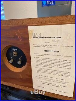 Vintage AR4 Acoustic Research Stereo Speakers RARE- 1960s ORIGINAL USA (SET)