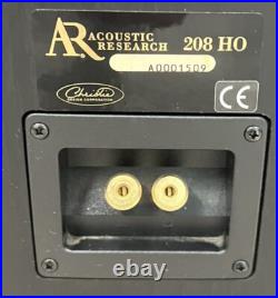 Vintage AR 208 HO Audiophile Acoustic Research 208 HO Bookshelf Speakers Pair