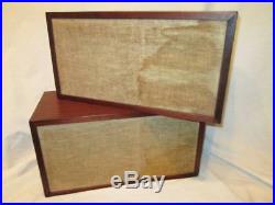Vintage AR 4x Acoustic Research Speakers Tested Working Oiled Walnut Wood Lot 2