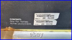 Vintage AR ACOUSTIC RESEARCH Powered Partner 570 Speakers Set Open Box, READ