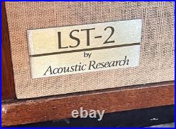 Vintage AR Acoustic Research LST-2 Speakers Great Working And Visual Condition